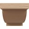 Ekena Millwork 10"W x 20"D x 10"H Wide Alpine Rough Cedar Woodgrain TimberThane Corbel, Primed Tan CORUR10X20X10ALPRCPR - alternate 5
